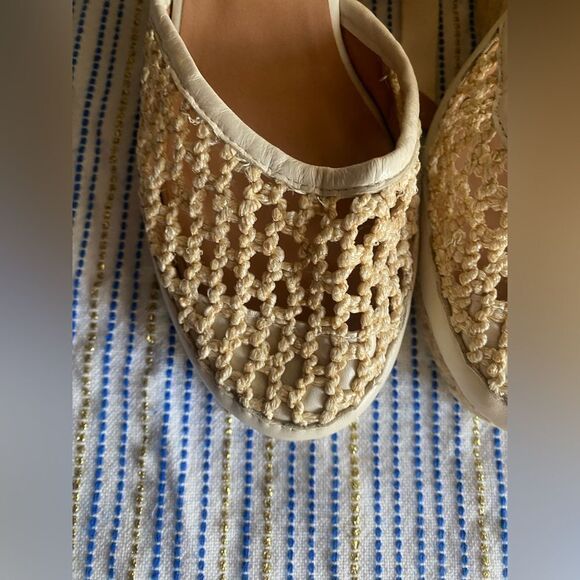 Castañer  Wedge Espadrille Sandals Womens Beige Size EU 38 US 7.5 Open NEW - Picture 3 of 12